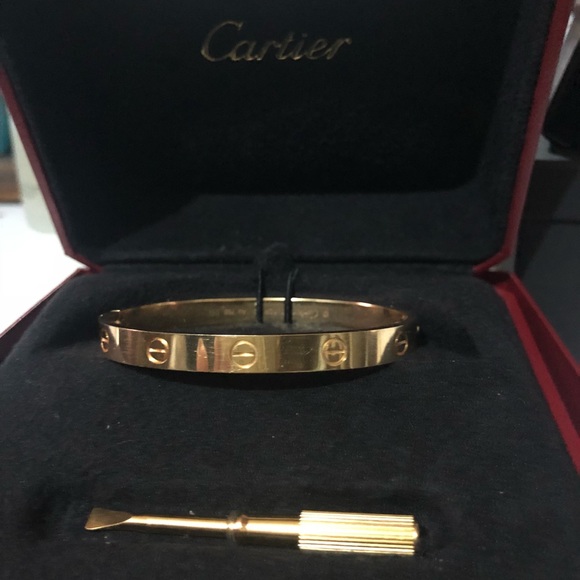 Cartier Jewelry - Cartier love bracelet 17 gold